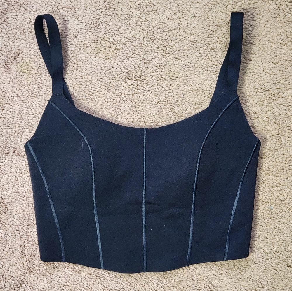 Aerie Black Structured Bra Top